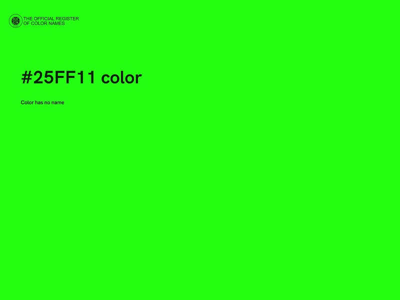 #25FF11 color image