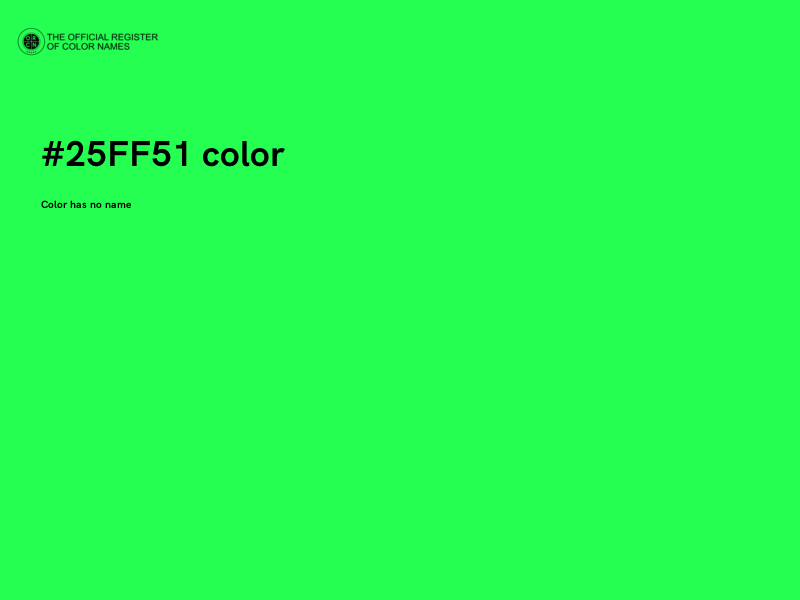 #25FF51 color image