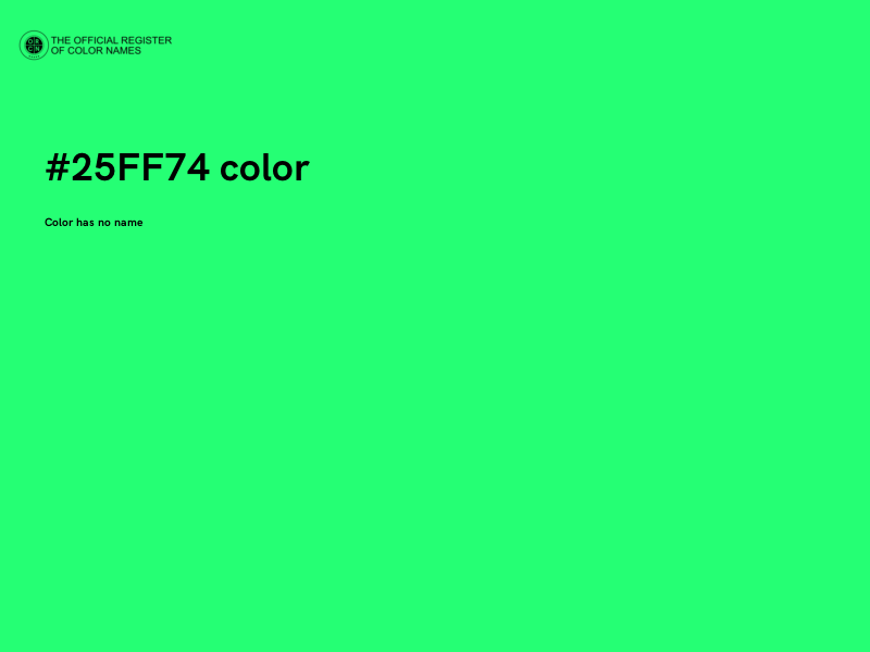 #25FF74 color image