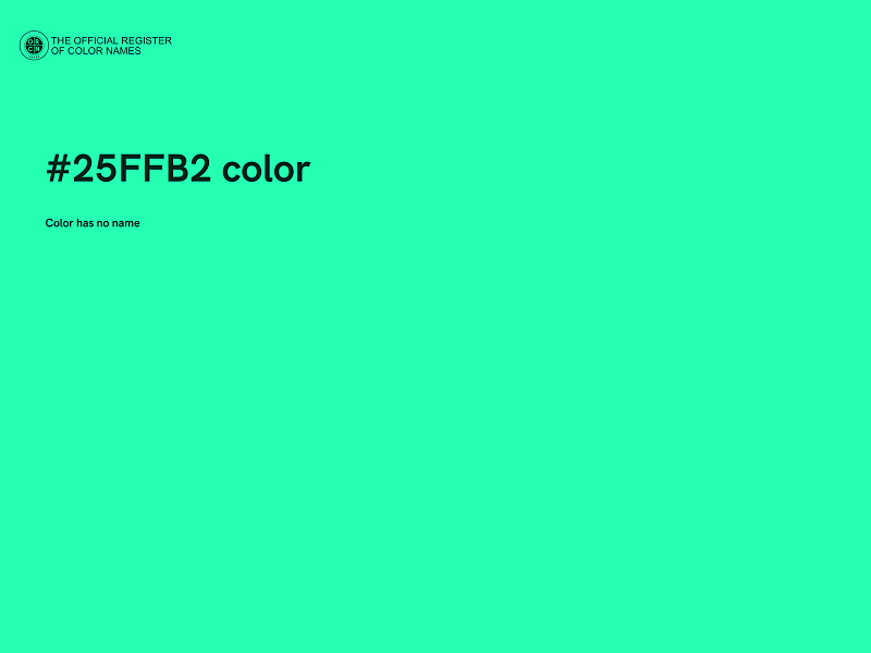 #25FFB2 color image