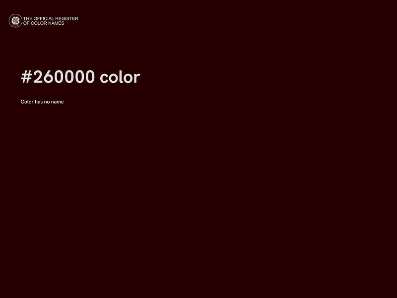 #260000 color image