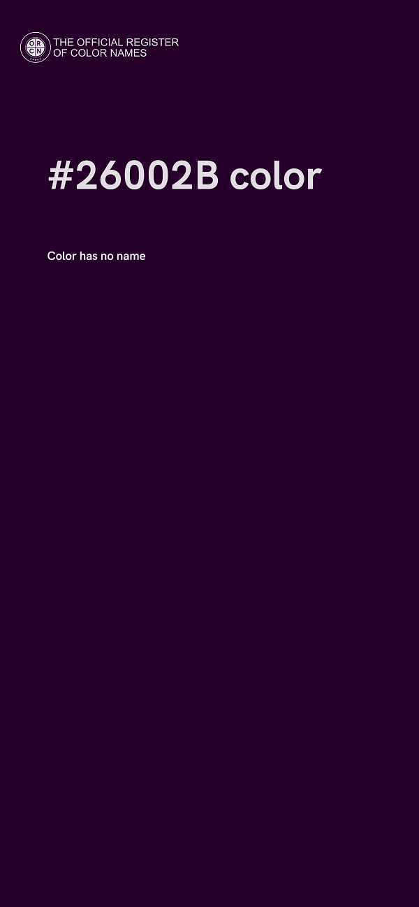 #26002B color image
