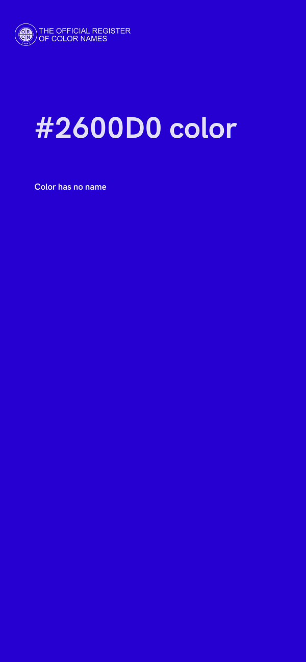 #2600D0 color image