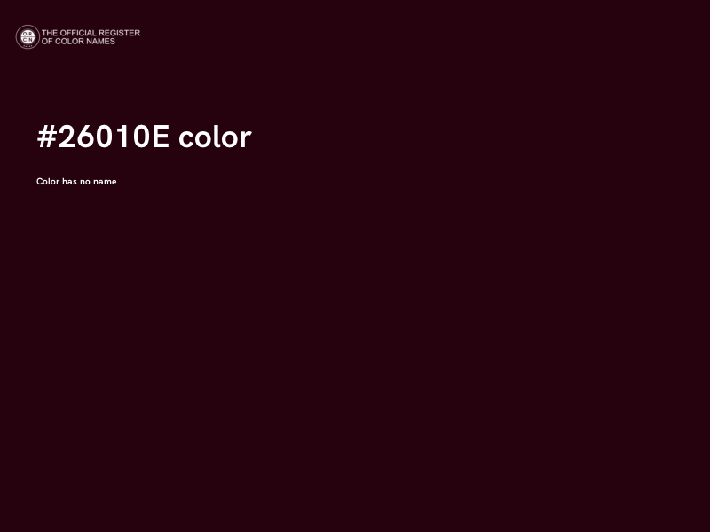 #26010E color image
