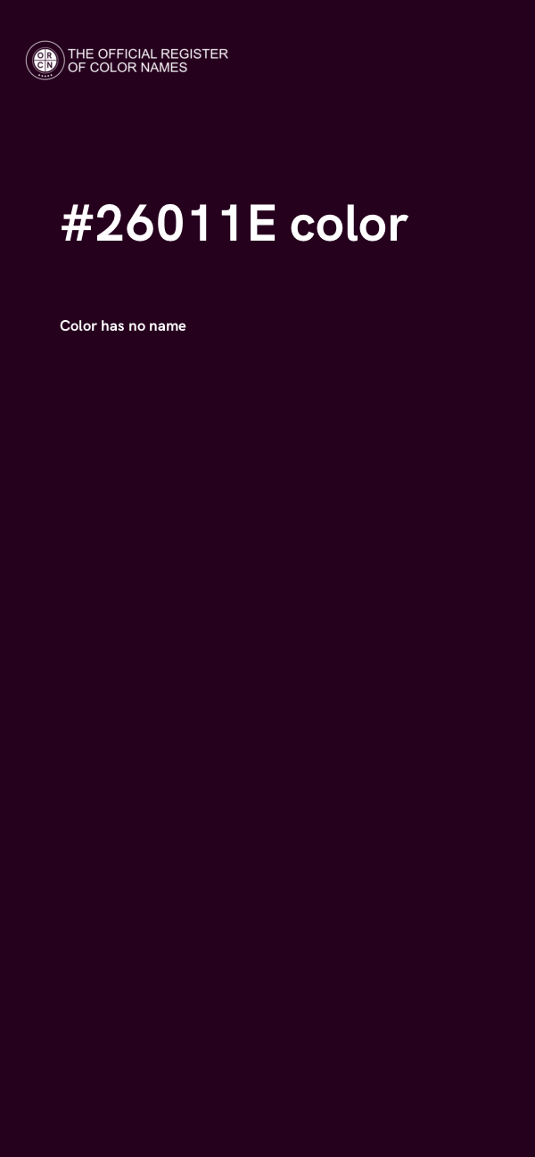 #26011E color image