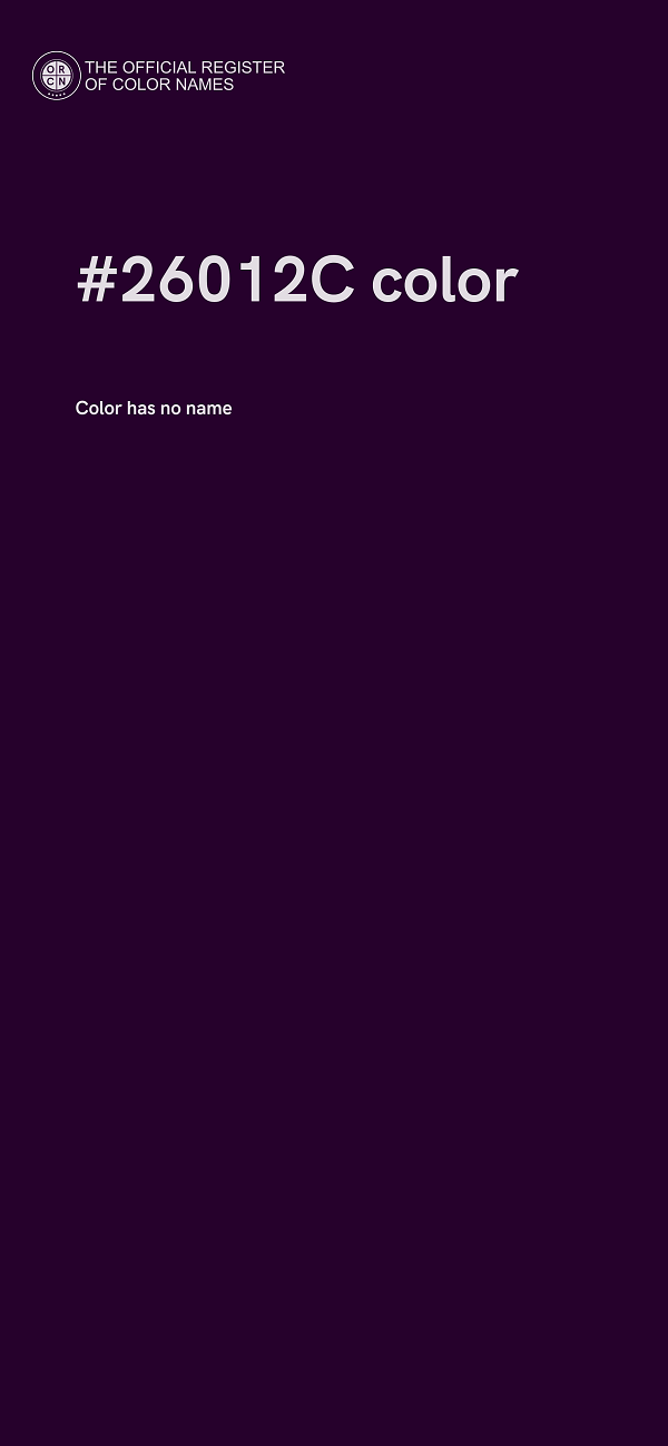 #26012C color image