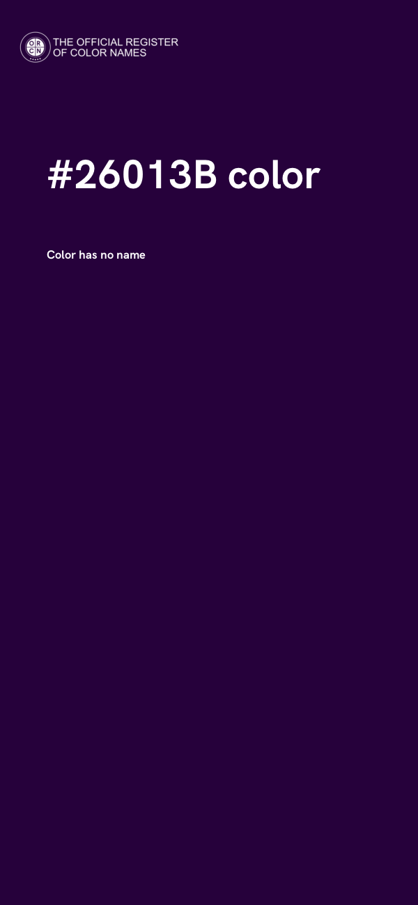 #26013B color image