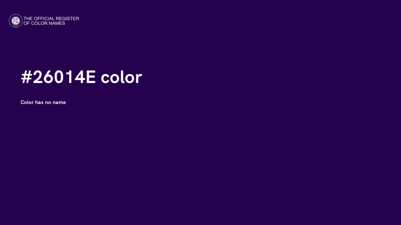 #26014E color image