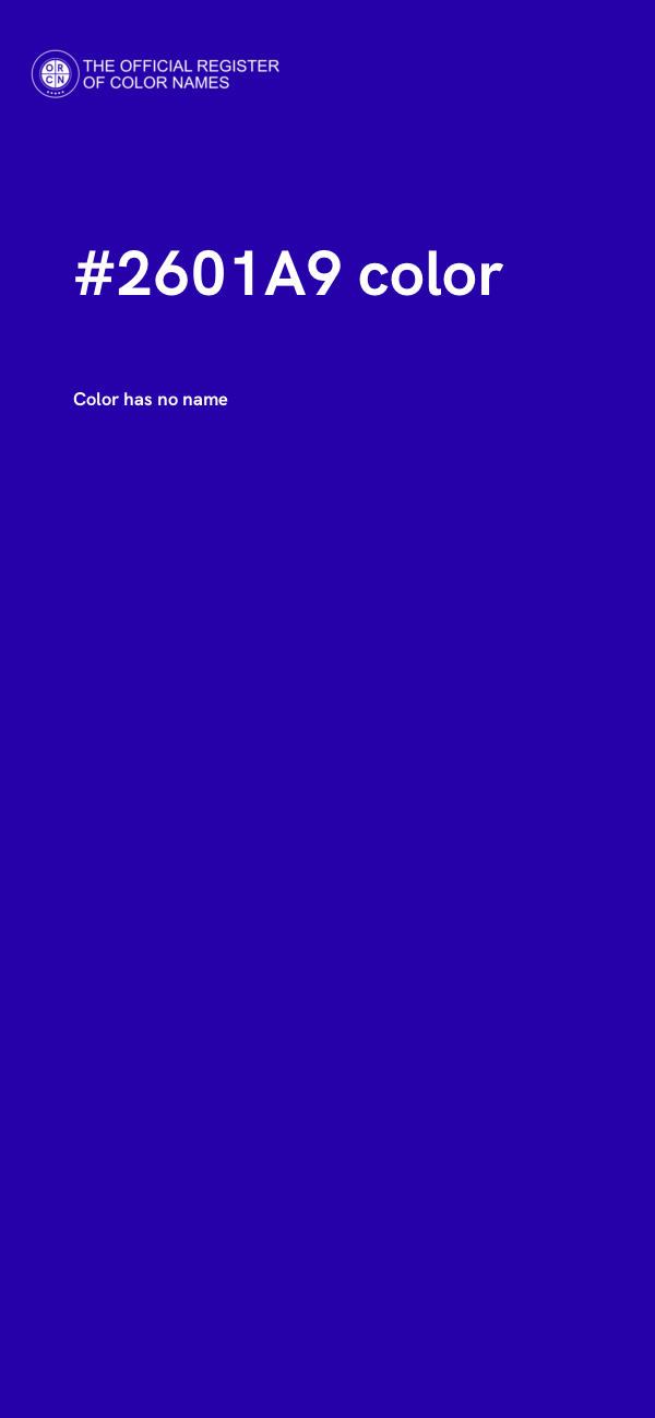 #2601A9 color image