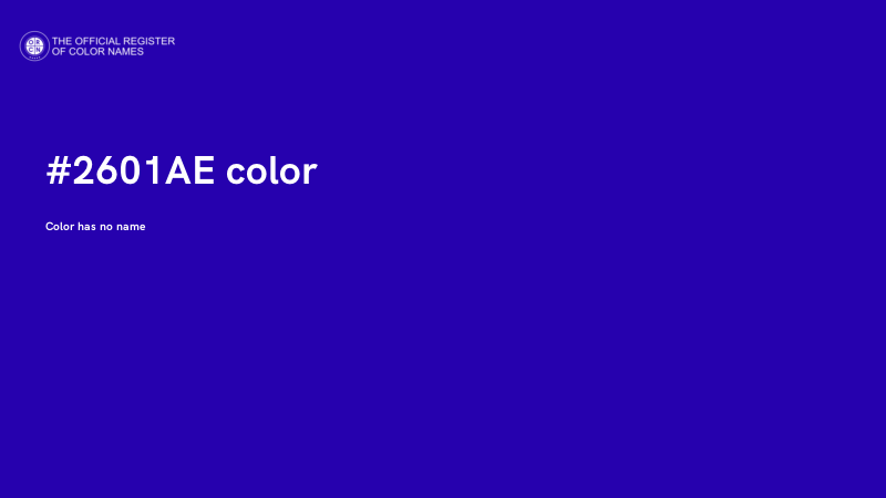 #2601AE color image