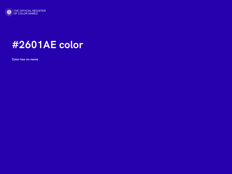 #2601AE color image
