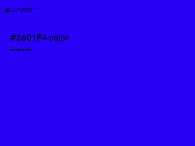 #2601F4 color image