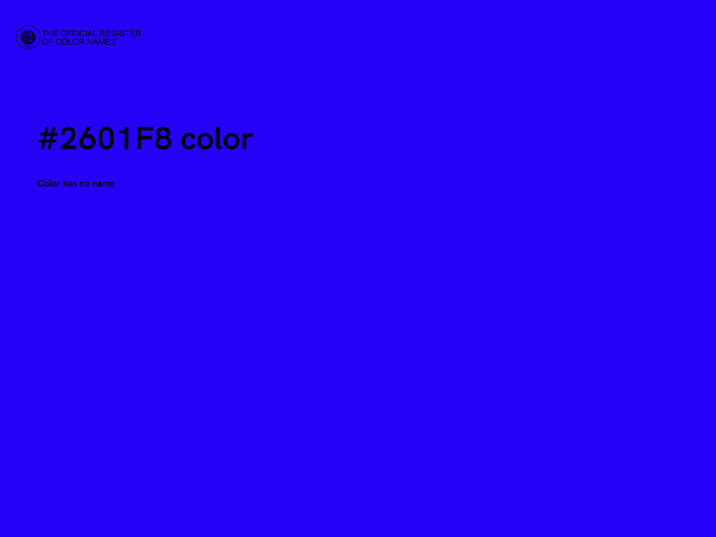 #2601F8 color image