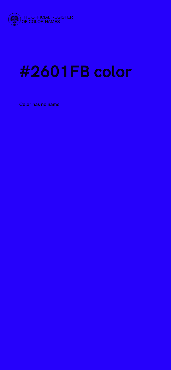 #2601FB color image
