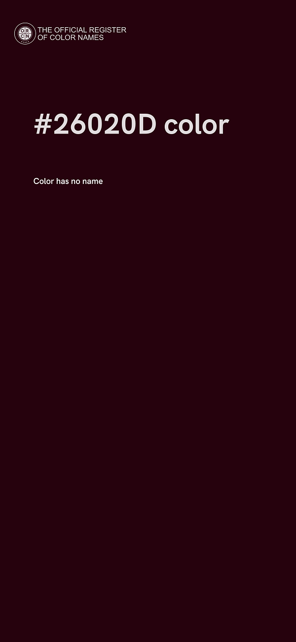 #26020D color image