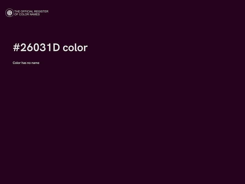 #26031D color image