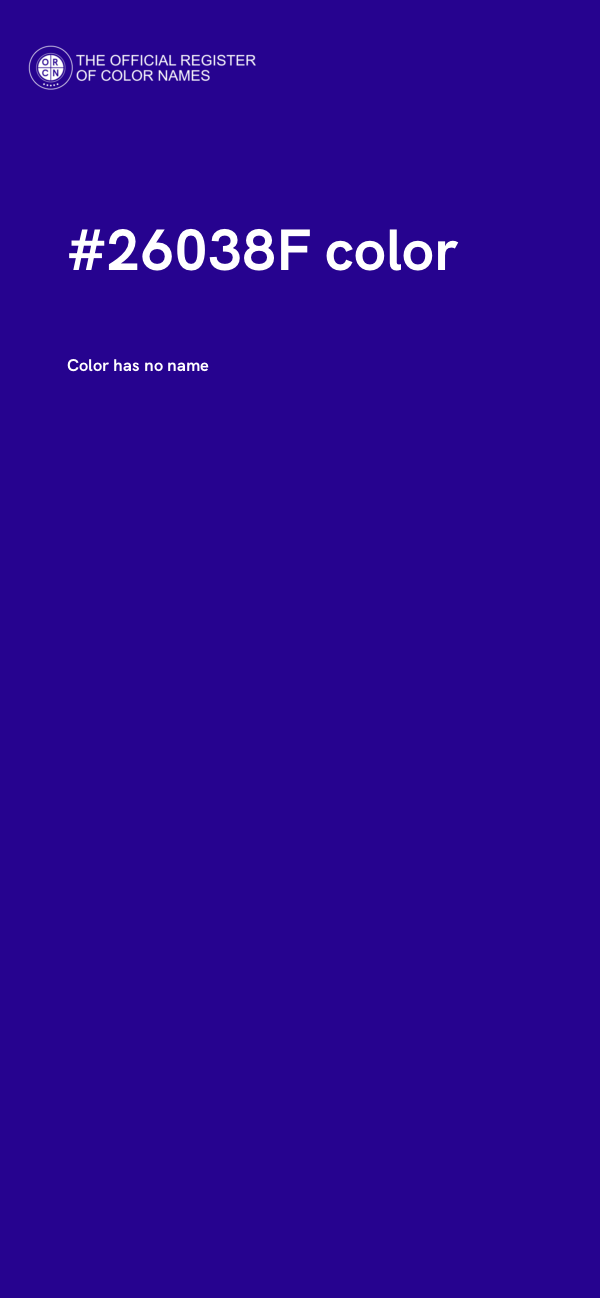 #26038F color image