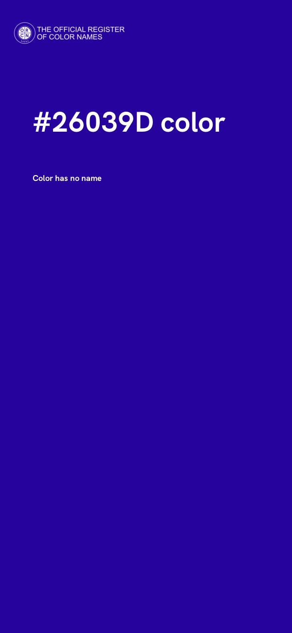 #26039D color image
