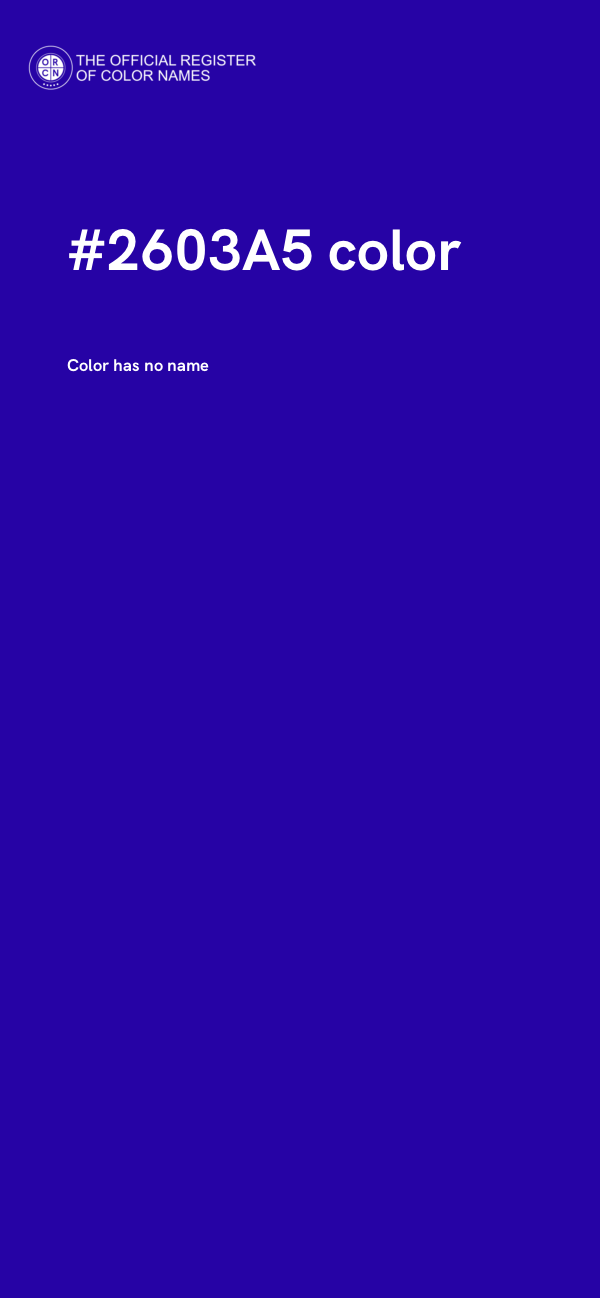 #2603A5 color image
