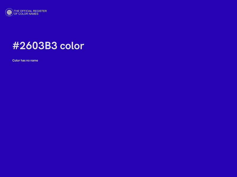 #2603B3 color image