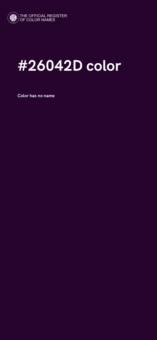 #26042D color image