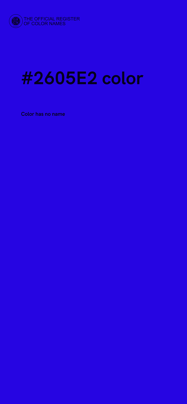 #2605E2 color image