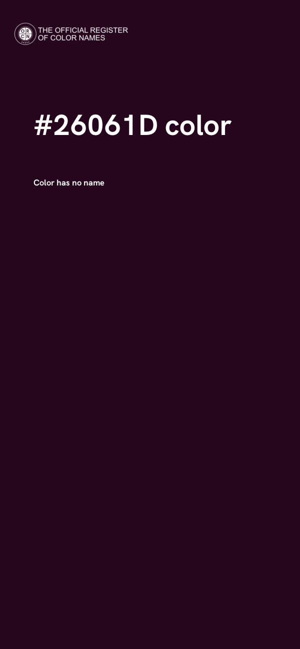 #26061D color image
