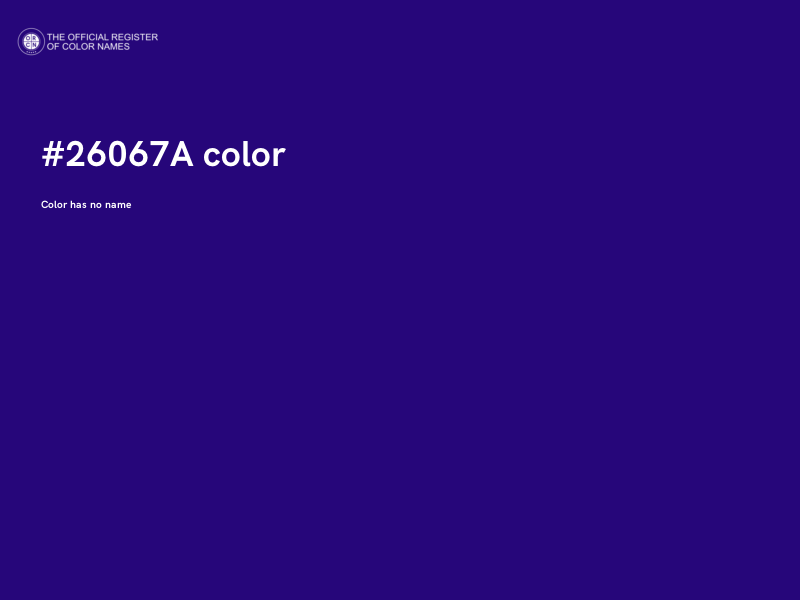 #26067A color image