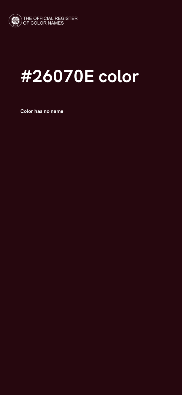 #26070E color image