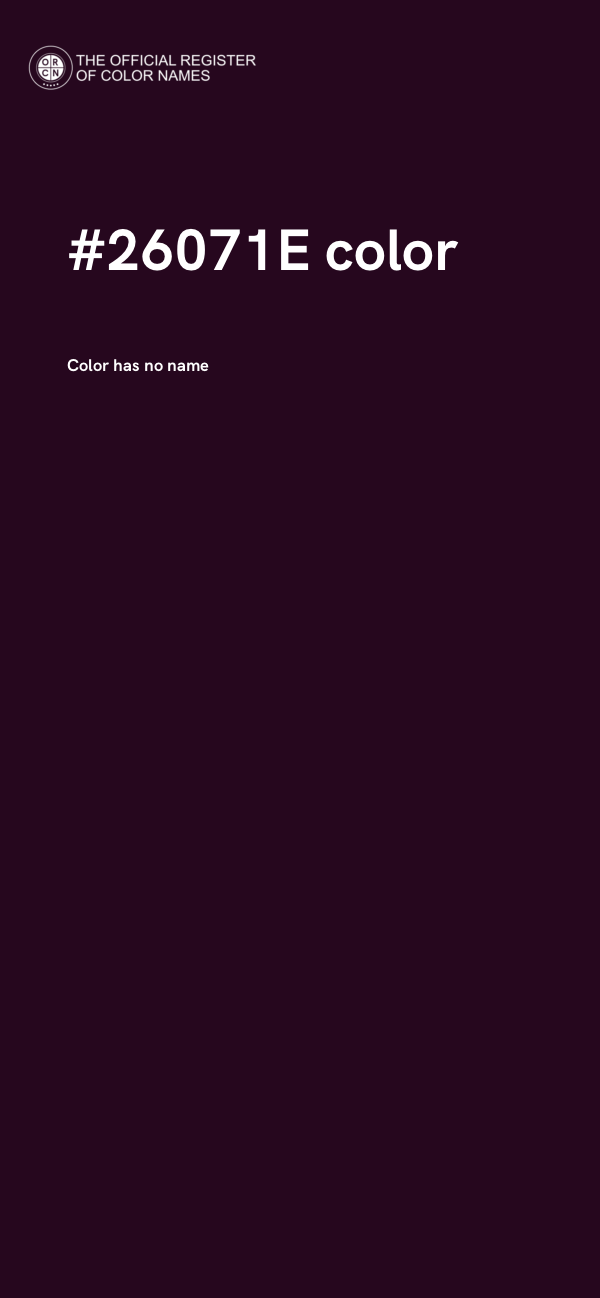 #26071E color image