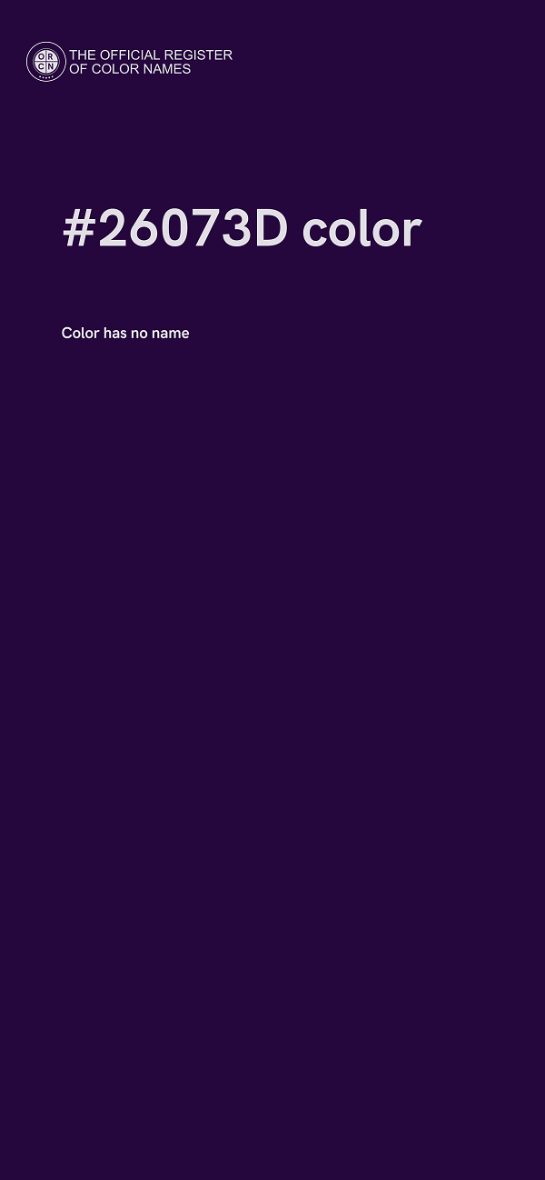 #26073D color image