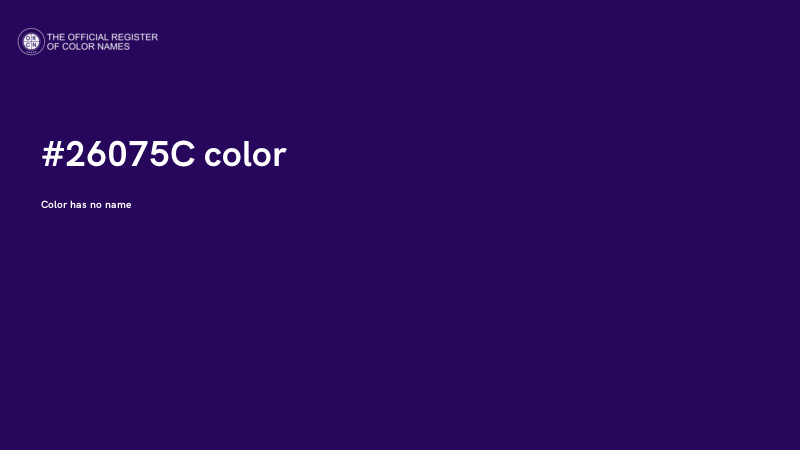 #26075C color image