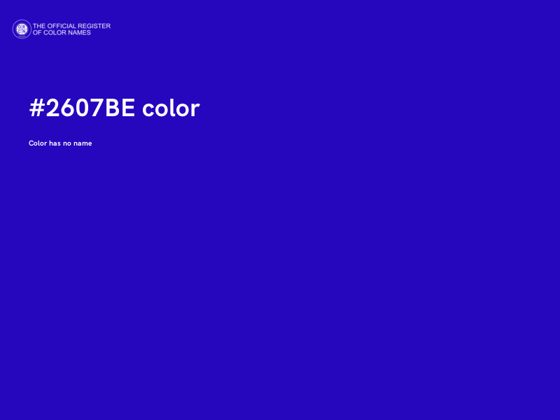 #2607BE color image