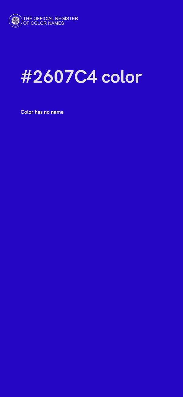 #2607C4 color image