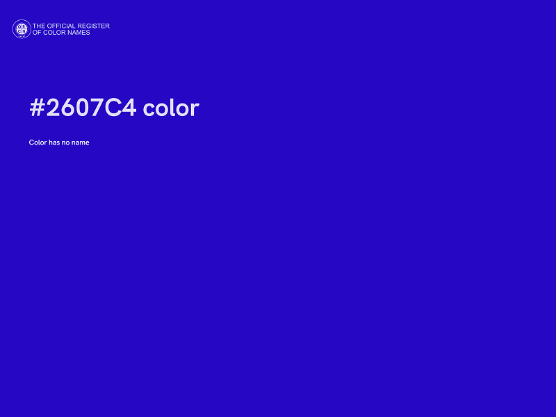#2607C4 color image