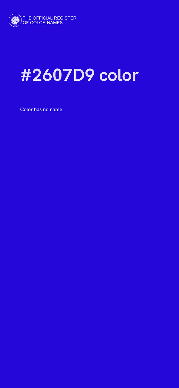 #2607D9 color image