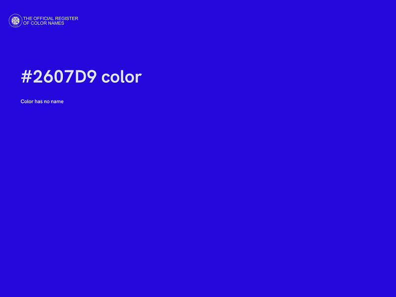 #2607D9 color image