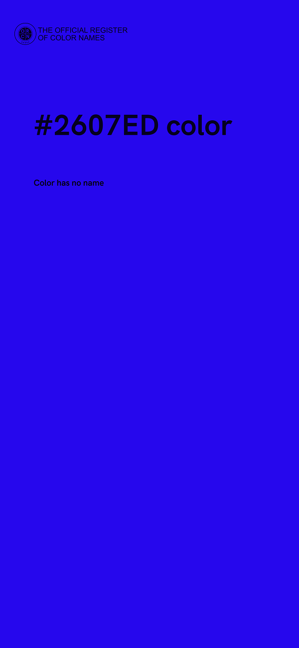 #2607ED color image