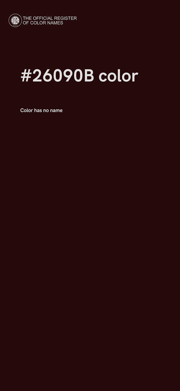 #26090B color image
