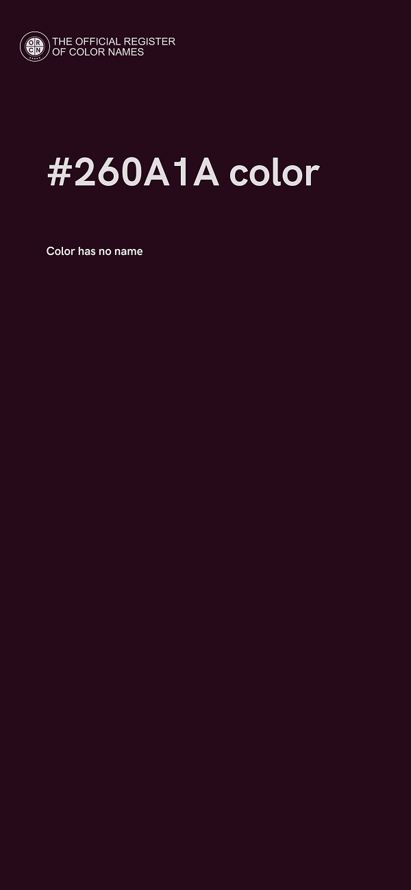 #260A1A color image