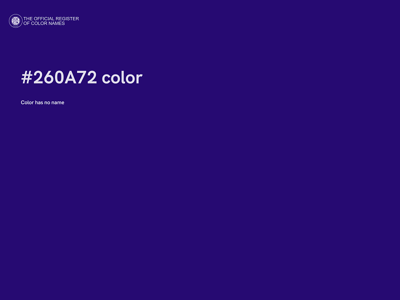 #260A72 color image