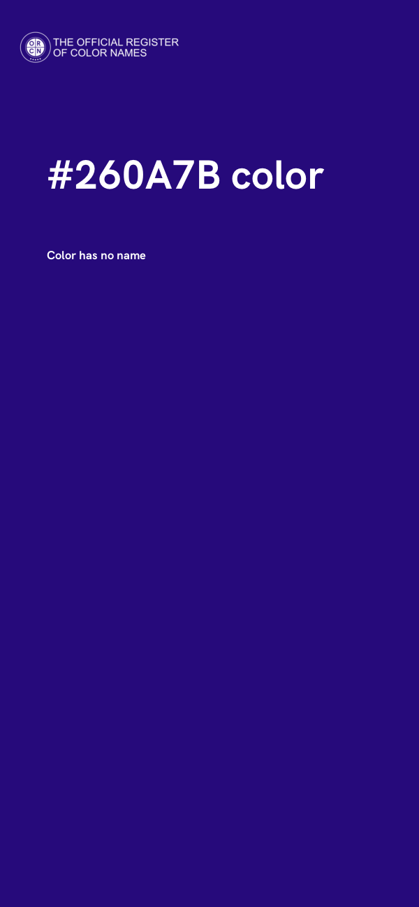 #260A7B color image