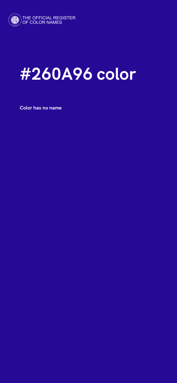 #260A96 color image