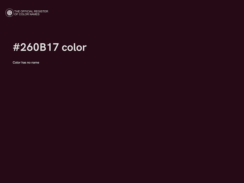 #260B17 color image