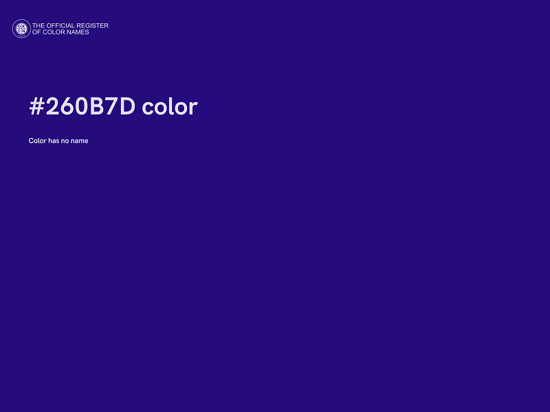 #260B7D color image