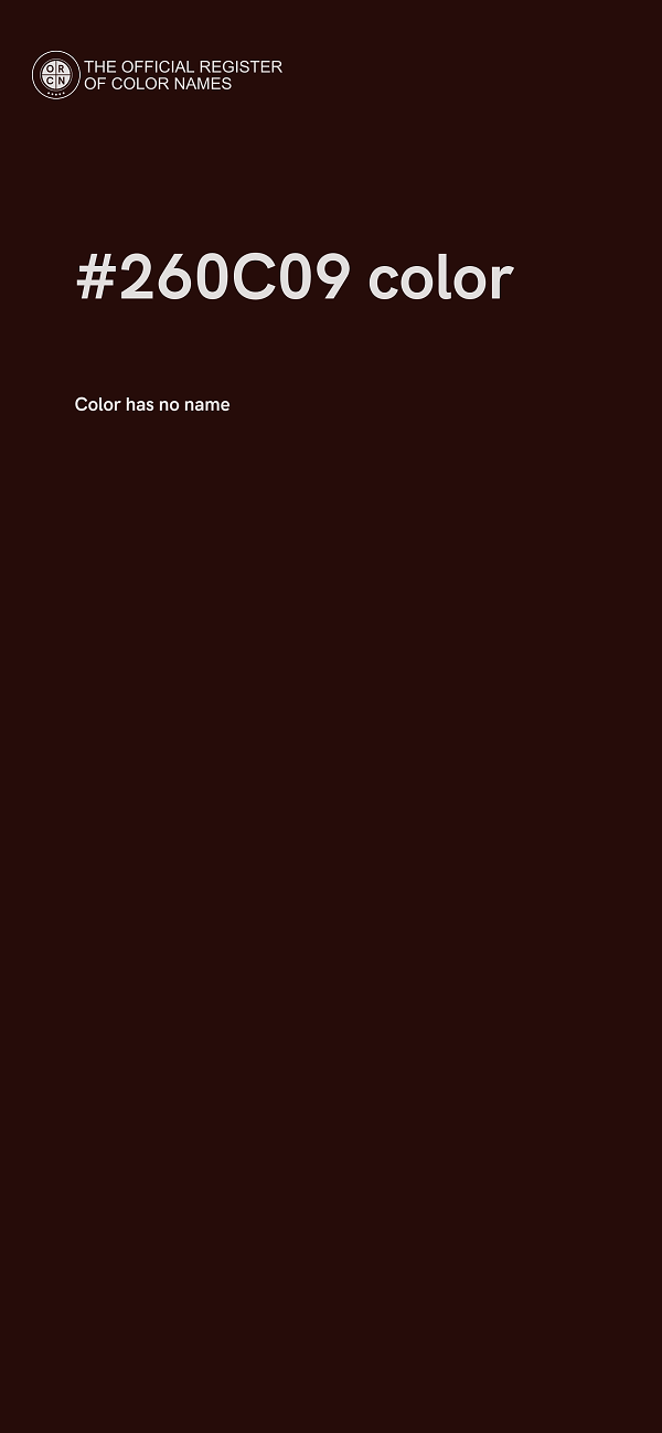 #260C09 color image