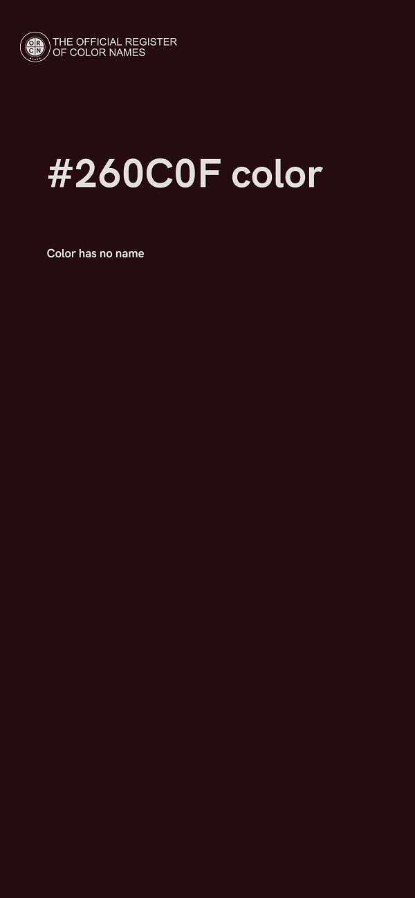 #260C0F color image