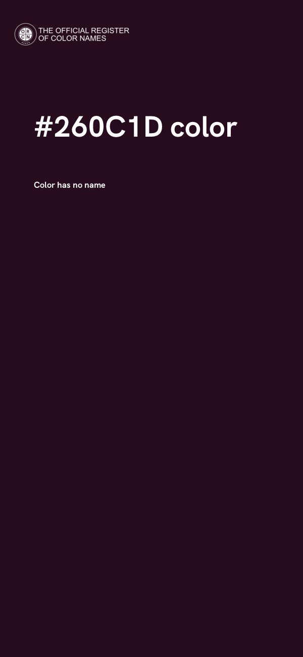 #260C1D color image