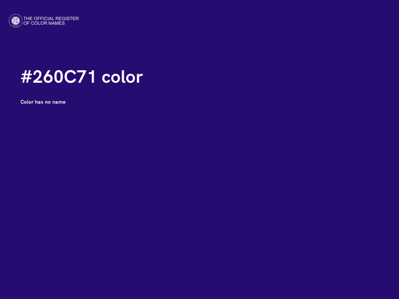 #260C71 color image