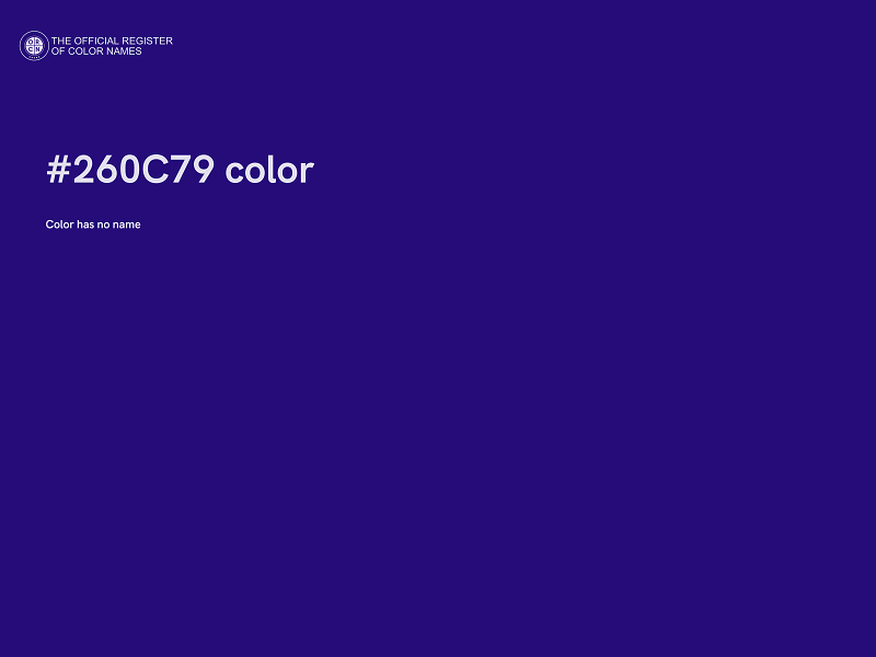 #260C79 color image